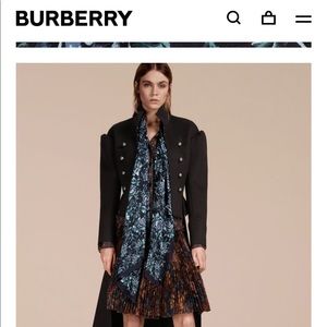NWT Burberry 100% silk scarf!